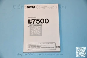 Nikon D7500 OEM Digital Camera User's Manual - English - Picture 1 of 4