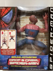Drop & Crawl SPIDER-MAN SOUND ACTIVATED 2001 Scatola Sigillata 2001 Toy Biz Marvel Leggi - Foto 1 di 21