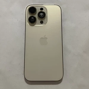 Vitre arrière d'origine coque cadre de remplacement pour iPhone 14 Pro Or - Photo 1 sur 8