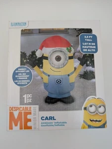 NUEVO Gemmy Despicable Me CARL inflable soplado por aire con LED 3,5 pies de alto 2016 - Imagen 1 de 12