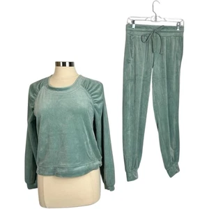Anthropologie Saturday Sunday Velour Set Damen S/M mühelose Struktur Boho Chic - Bild 1 von 15