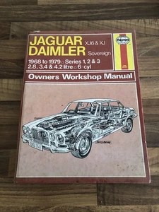 Jaguar Daimler XJ6 & XJ Workshop Manual From 1968-1979 Haynes - Picture 1 of 4