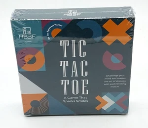 Tic Tac Toe Game HB3F 5.5 x 5.5 Inches Squared Wooden Pieces NEW SEALED - Picture 1 of 2