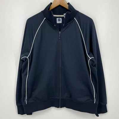 Chaqueta Gap Track Para Hombre Talla XL Azul Marino De Colección Y2K Bolsillos con Cremallera Completa Foto 1 de 4