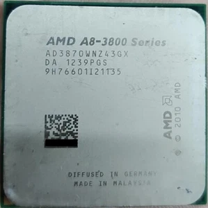 AMD A8-3870K 3.0GHz Quad-Core 4MB Socket FM1 100W CPU Processor A8-Series - Afbeelding 1 van 1