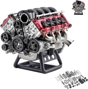 Cison V8 Engine Kit,Mini V8 Engine Kits That Runs,V8 Engine Model Kit That DIY - Picture 1 of 11