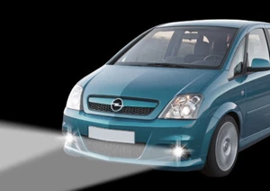 LED Tagfahrlicht + Nebelscheinwerfer passend für Opel Meriva A OPC 06-09 TFL NSW - Bild 1 von 5