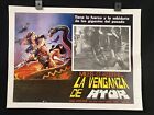 Vnt 1982 MILES O'KEEFFE~LISA FOSTER~ The Blade Master~ Mexican Lobby Card 16"x12
