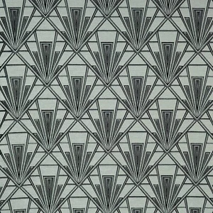 Fibre Naturelle Gatsby Art Deco Chenille Geometric Curtain & Upholstery Fabric - Picture 1 of 2