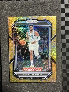 2023 Prizm Monopoly Gold Geldschimmer #20 Christian Wood Mavericks #'d 498/500 - Bild 1 von 2