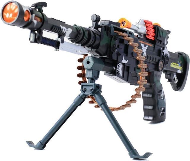 Rifle De Precisão Sniper De Brinquedo Arma Mira A Lazer Nerf