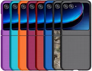 Grid Textured Hard Case Slim Phone Cover for Motorola RAZR Plus (2023) RAZR+ - Picture 1 of 74