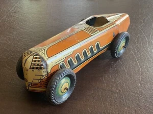 1930's vintage Marx Tin Litho BoatTail Race Car #711 (no windup or driver) 13” - Picture 1 of 8