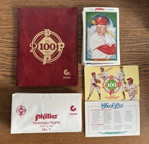 1983 Philadelphia Phillies Perez-Steele Greatest Moments Card Full Set Binder - Picture 1 of 8