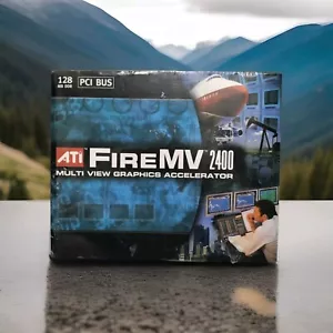 🆕 ATI FireMV 2400 PCI BUS MB DDR Graphics Card 100-505130 Windows XP-NEW SEALED - Picture 1 of 7