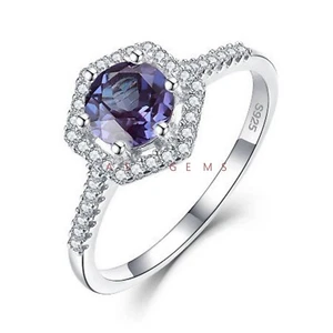 Alexandrite Gemstone With 925 Sterling Silver Engagement Ring For Women's #A18 - Picture 1 of 8