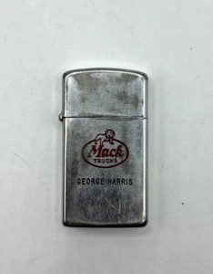 VINTAGE ZIPPO .... ... MACK TRUCKS ADVERTISING SLIM LIGHTER (24) - Picture 1 of 13