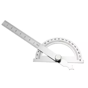 1PZ Goniometro Angolare Righello Righello Due Bracci Acciaio Inox Goniometro - Foto 1 di 12