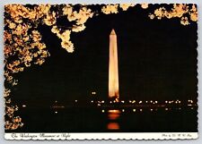 Postcard Washington Monument at Night Card Post Card DC