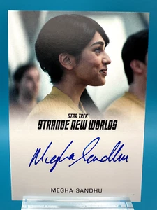 Star Trek Strange New Worlds S1 2023 · Autógrafo Megha Sandhu como Angela Martine - Imagen 1 de 2