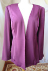 LANE BRYANT BLOUSE BELTED CARDIGAN LONG SLEEVE EGGPLANT COLOR TOP SZ 22 NEW $89