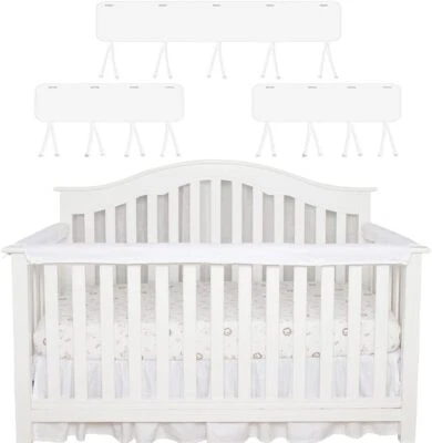 Cubierta protectora de riel de cuna de bebé 3 en 1 envoltura protectora segura para la dentición para cuna estándar Foto 1 de 4