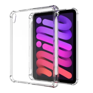 Clear Slim Soft Silicone Case Cover for iPad Mini 6 Mini 7 (A17 Pro) 2024 8.3" - Picture 1 of 16