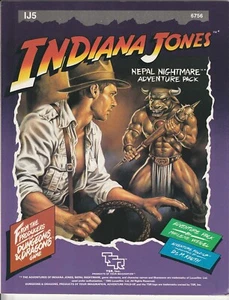 Indiana Jones Nepal Nightmare Adventure Pack I 1985 TSR Jeff Easley Art - Bild 1 von 2