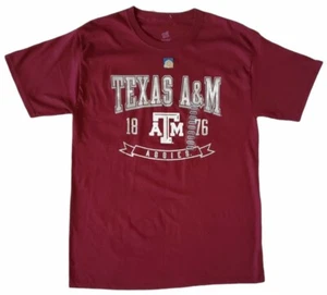 New Texas A&M Aggies Maroon Shirt Size M Hanes Comfort Soft 100% Cotton - Picture 1 of 4