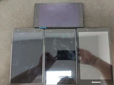 4X Lenovo Tablet JobLot Bundle (Damaged/Faulty) For Parts Only — Untested — #16 - Image 1 of 4