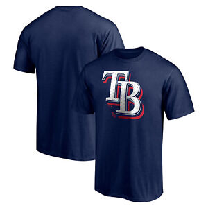 Men's Fanatics Branded Navy Tampa Bay Rays Red White and Team T-Shirt