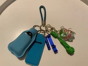 Llavero de seguridad azul verde de 8 piezas para todos - Imagen 1 de 6
