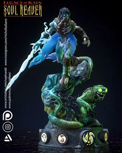 Raziel Sculpture(300mm)/3D Printed/Unpainted/Unassembled/Creative Geek - Picture 1 of 10