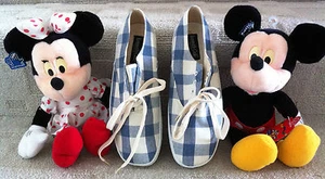 NEW Preppy Kenneth Cole Blue-White Gingham Plaid Thick Sole Sport Tennis Sneaker - Picture 1 of 7