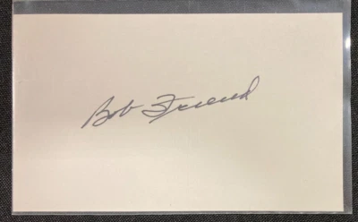 1950S/60S AUTO! BASEBALL SIGNED 3X5 CARD BOB FRIEND W/COA JSA AVAILABLE CF - Image 1 of 2