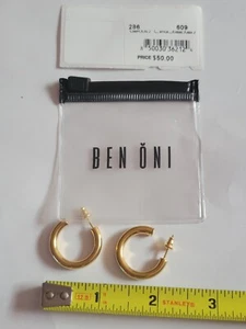 BEN ONI Shalay Hoop Earrings - NEW - Picture 1 of 4