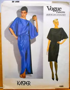Vintage Vogue Pattern 1068 American Designer Kasper Sz 14 Top Skirt Uncut FF - Picture 1 of 3