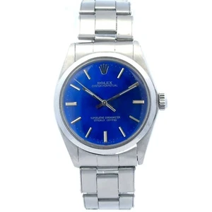 Beautiful 1972 Vintage Rolex Oyster Perpetual 6426 Blue Dial 34mm Manual Wind - Picture 1 of 5