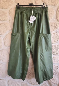 Pantalon vert imitation cuir marque Mat Fashion (jr) - Imagen 1 de 5