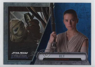 2016 Topps Star Wars Evolution Blue Lightsaber Rey Jakku Scavenger #90 0nr3 - Image 1 of 3