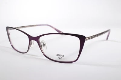 Anna Sui Eyeglasses AS 224 757 Women Purple Full Rim Metal Glasses Frames 54 mm - Imagem 1 de 4