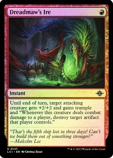 NM Foil Dreadmaw's Ire, MTG, LCI, Magic the Gathering, 147 - Image 1 of 1