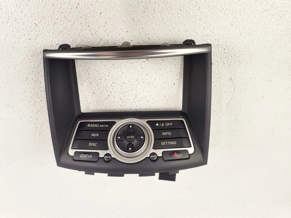 08-12 INFINITI EX35 TABLERO RADIO PANTALLA NAVEGADOR BISEL REDONDO MOLDURA OEM Foto 1 de 3