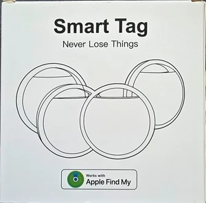 Rastreador GPS Bluetooth Smart Tag Funciona con Apple Find My Never Lose Things Paquete de 4 - Imagen 1 de 14