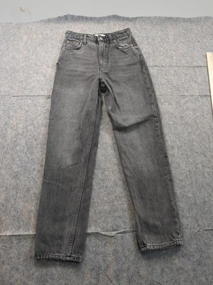 Pantalones de mezclilla grises Zara The 90's Mom Fit para mujer US 0 EUR 32 MEX 22 Foto 1 de 4