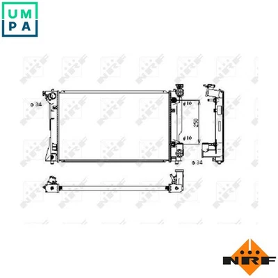 RADIATOR ENGINE COOLING 53395 FOR 2AZ-FSE 2.4L 1AZ-FE/FSE 2.0L 4cyl - Image 1 of 4