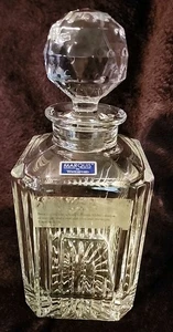 SELTEN NEU MIT ETIKETT Marquis von Waterford schwerer geschliffener Kristall quadratisch Whisky Dekanter - Bild 1 von 14