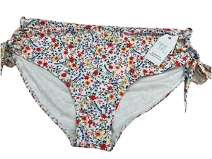 Pantalones de natación TIME AND TRU cintura alta recortados talla 3X florales sobre blanco nuevos 5L80 - Imagen 1 de 7