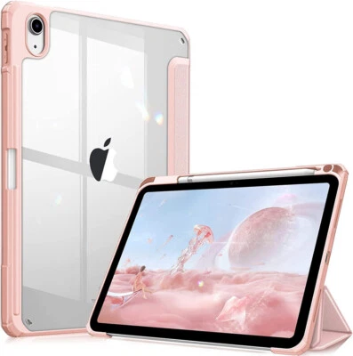 Transparent iPad case with Pencil Holder - Slim Fit - Smart Cover - Image 1 of 4