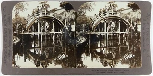 Japon.Japan.Tokyo.Kameido.Bridge.Un Vieux Pont.Photo Stereo.Stereoview.R.Y.Young - Picture 1 of 2